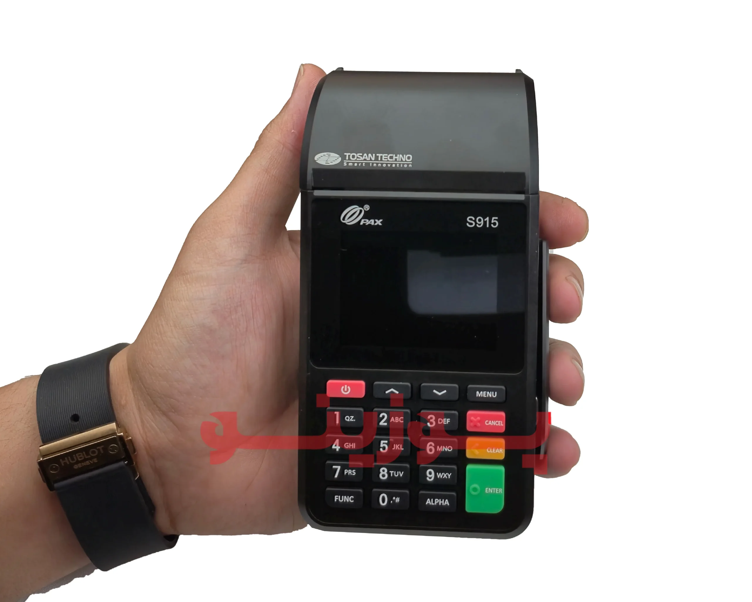 دستگاه کارتخوان سیار پکس S915 با پشتیبانی از سیم‌کارت و وای‌فای