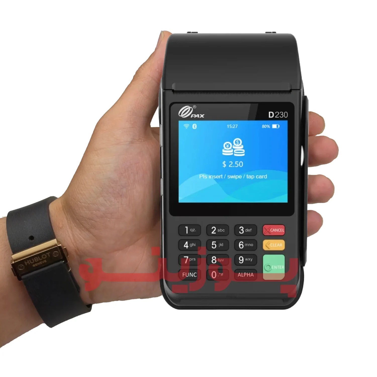 کارتخوان PAX D300 اندرویدی با طراحی مدرن و صفحه لمسی